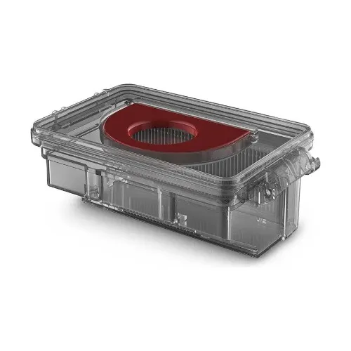 Close-up do Filtro HEPA do Electrolux ERB10, que filtra ácaros e poeira.